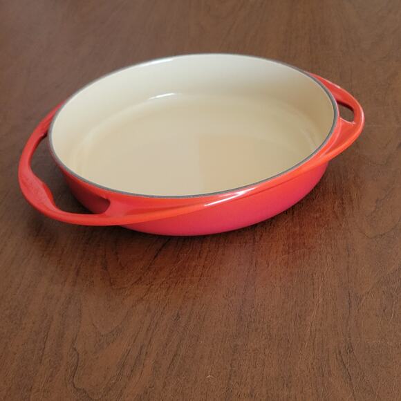 Le Creuset Heritage Red Tarte Tatin Dish Pan Enameled Cast Iron Made in France - Picture 1 of 9